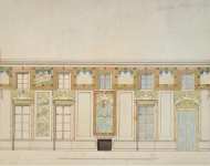 Cameron Charles Design of a Wall Decoration in the Chinese Room of the Palace at Tsarskoye Selo - Hermitage